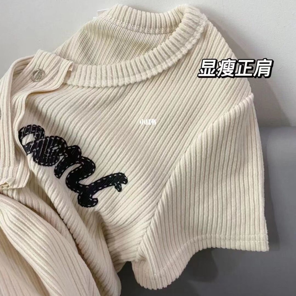 Áo Thun Tay Ngắn Cổ Tròn Thời Trang Sành Điệu Cho Nữ