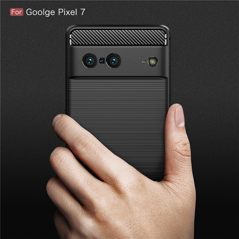 Ốp Điện Thoại Silicon Mềm Sợi Carbon Siêu Mỏng Chống Sốc Cho Google Pixel 4 4XL 4A 5G 5 5A 6 Pro 6A 7 Pro