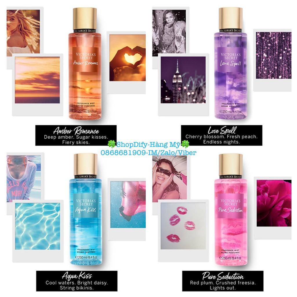 Xịt Thơm Nước Hoa Toàn Thân VICTORIA SECRET BODY MIST 250ml