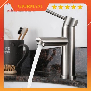 Mua Vòi chậu Lavabo  vòi rửa mặt nóng lạnh inox 304 cao cấp SNL26 tặng đôi dây cấp inox