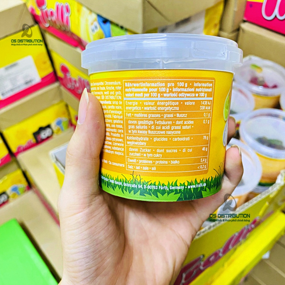 Kẹo Dẻo Chua Phủ Đường Trolli , Kẹo ChipChip Hàng Đức Nhập Khẩu Trolli 2 Go Mẫu Mới Date Xa Hàng Sẵn
