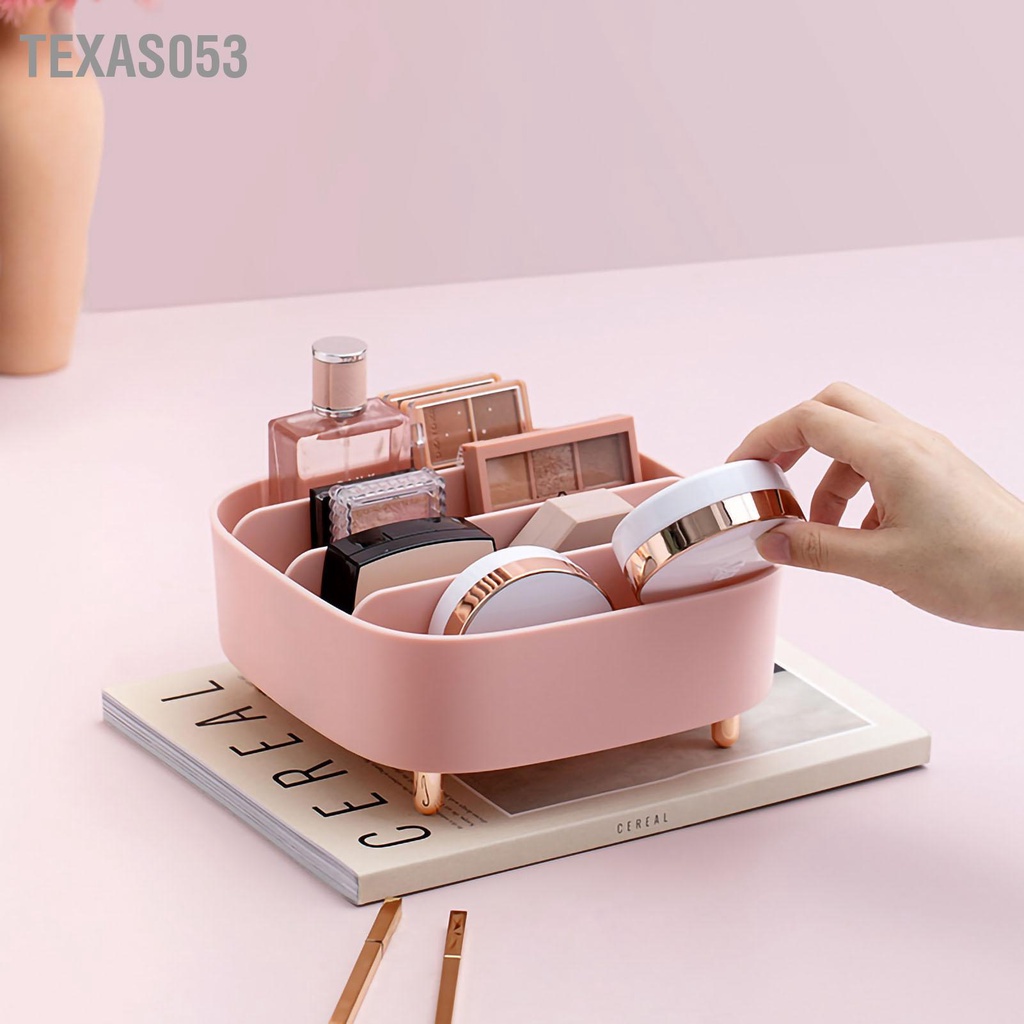 [Hàng Sẵn] Kệ Đựng Mỹ Phẩm để bàn đa năng Khay đựng Son môi bóng mắt 4 Ngăn【Texas053】