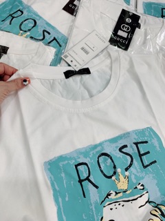 Áo phông rose trắng