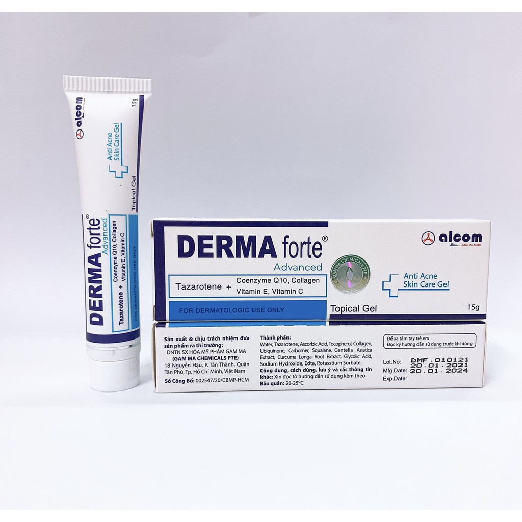 Gel Derma Forte ADVANCED giảm mụn - giảm thâm 15g