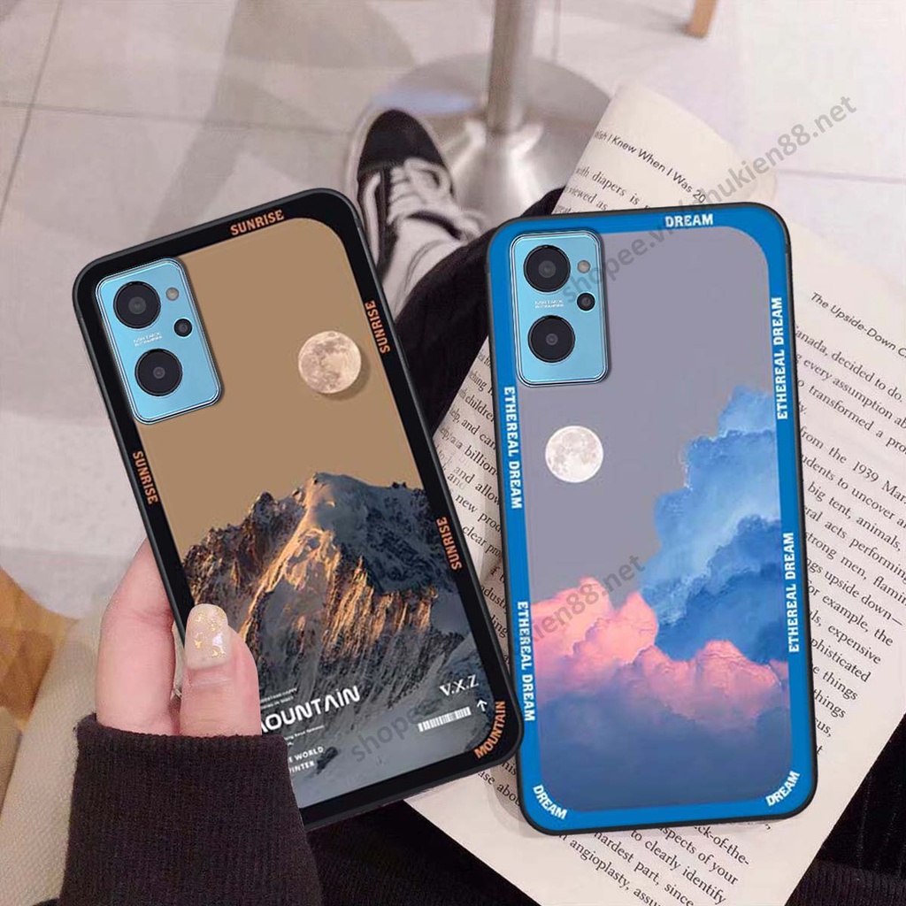 Ốp Realme 9i hình vũ trụ, mountain, cloud phong cách cá tính