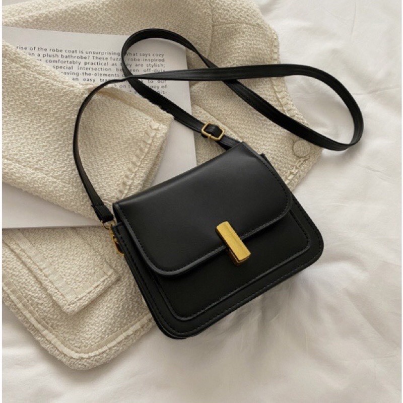 Túi Xách Nữ Thời Trang Đeo Chéo Thời Trang Sinh Viên Đi Làm, Túi Sách khoắc vai Trắng Sữa Đen Nâu XỊn