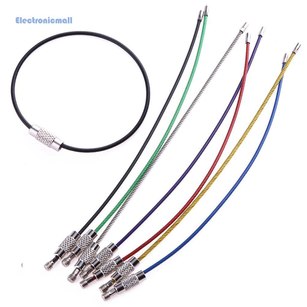 Set 7 dây thép không gỉ treo chìa khóa độc đáo