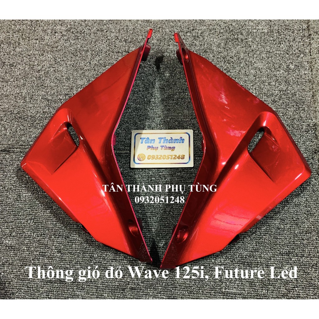 Thông gió đỏ Wave 125i, Future Led chính hãng Thailand (1cặp trái phải)