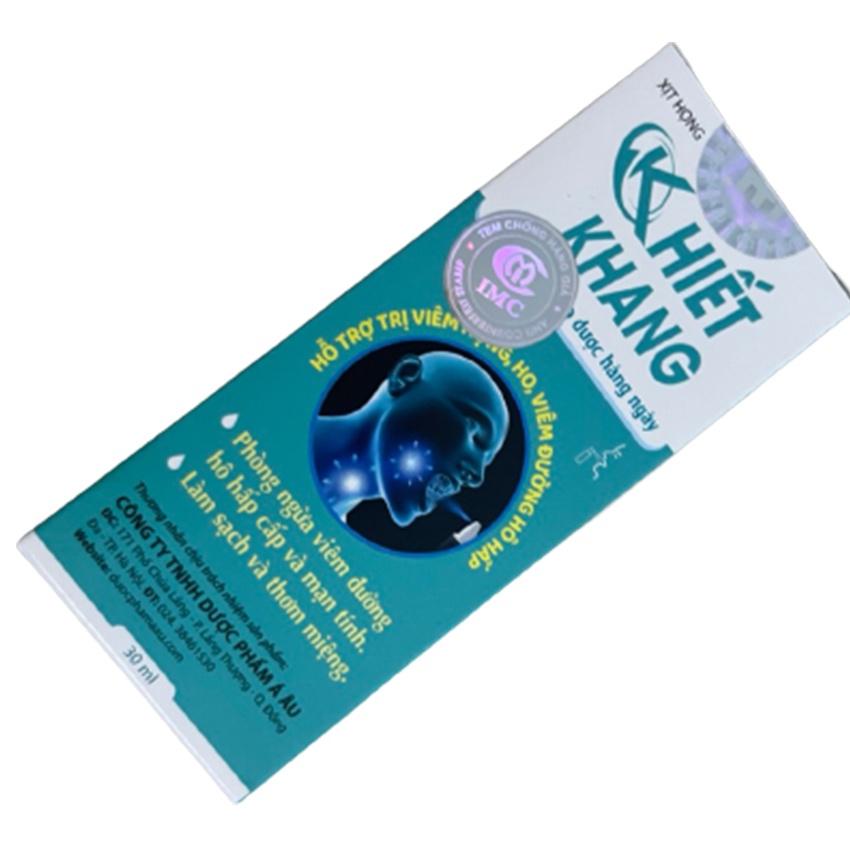 Xịt Miệng Họng Khiết Khang 30ml dùng phòng & hỗ trợ viêm họng, đau họng, ho rát họng - Yes