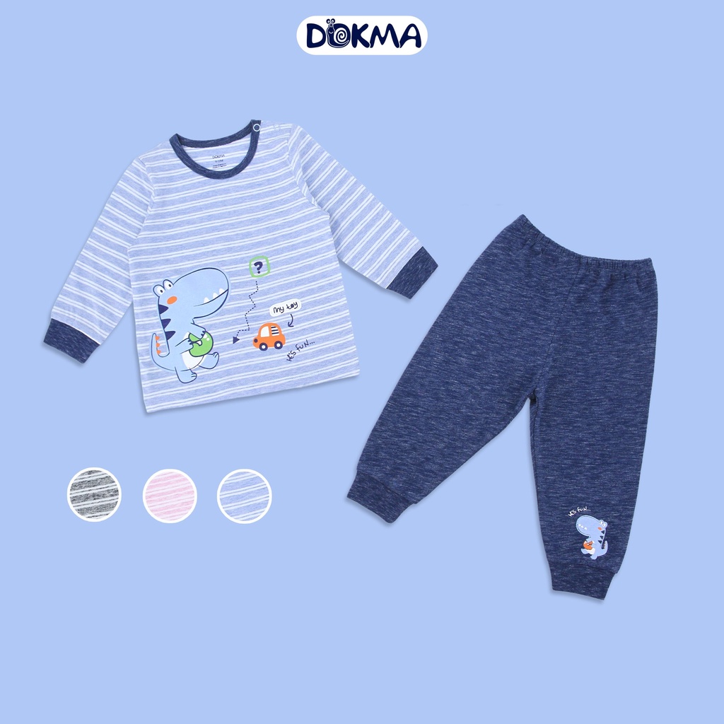 DMB404 Bộ quần áo cài vai dài tay DOKMA -