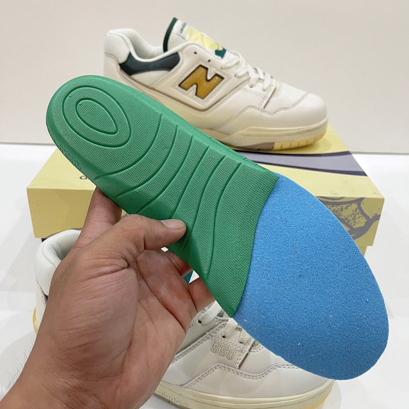 [NgaoSneaker] Giày sneaker New Balance 550 White Green - NB 550 Trắng Xanh Fullbox