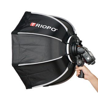 Softbox bát giác Triopo KS65 cho đèn flash speedlite Quick