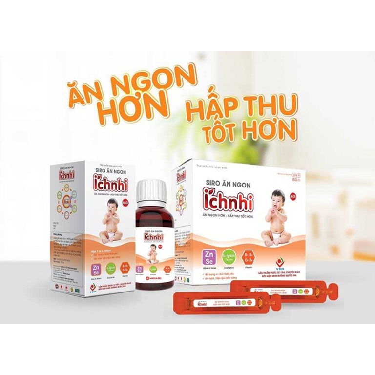 Siro Ăn Ngon Ích Nhi - Giúp trẻ thèm ăn tự nhiên, ăn ngon miệng, ăn nhanh