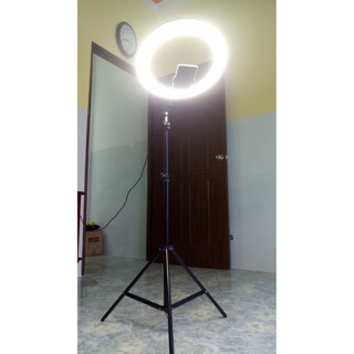 Đèn live trym size 35cm hỗ trợ bán hàng - trang điểm - phun xăm - spa cao 2m1