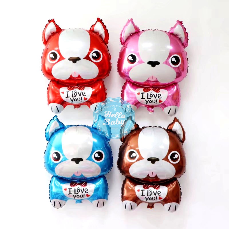 Bóng trang trí hình Chó/Tuất/Husky/Corgi/Bulldog size đại
