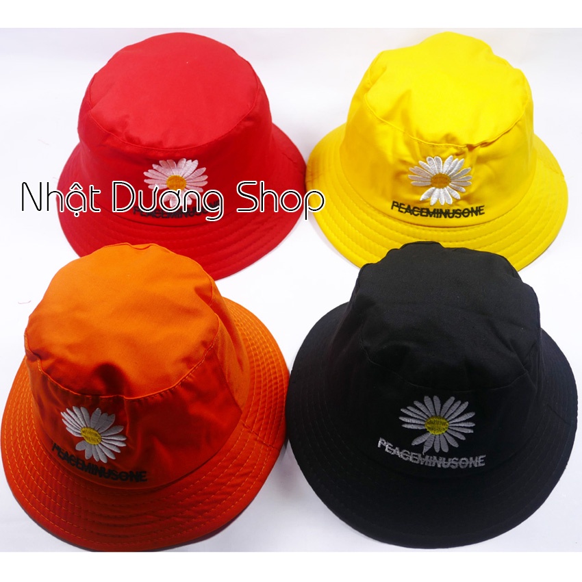 Mũ tai bèo, bucket em bé họa tiết hoa cúc - Chất liệu Cotton cao cấp rất đẹp cho bé