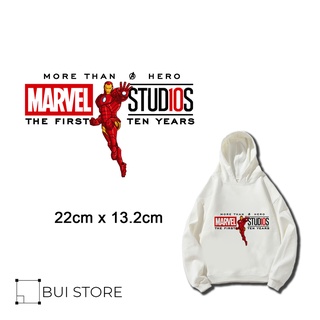 Hình ủi nhiệt offset dán trang trí quần áo hình Marvel Studio Iron Man
