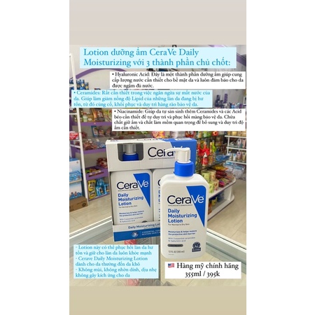 Lotion dưỡng ẩm CeraVe Daily Moisturizing