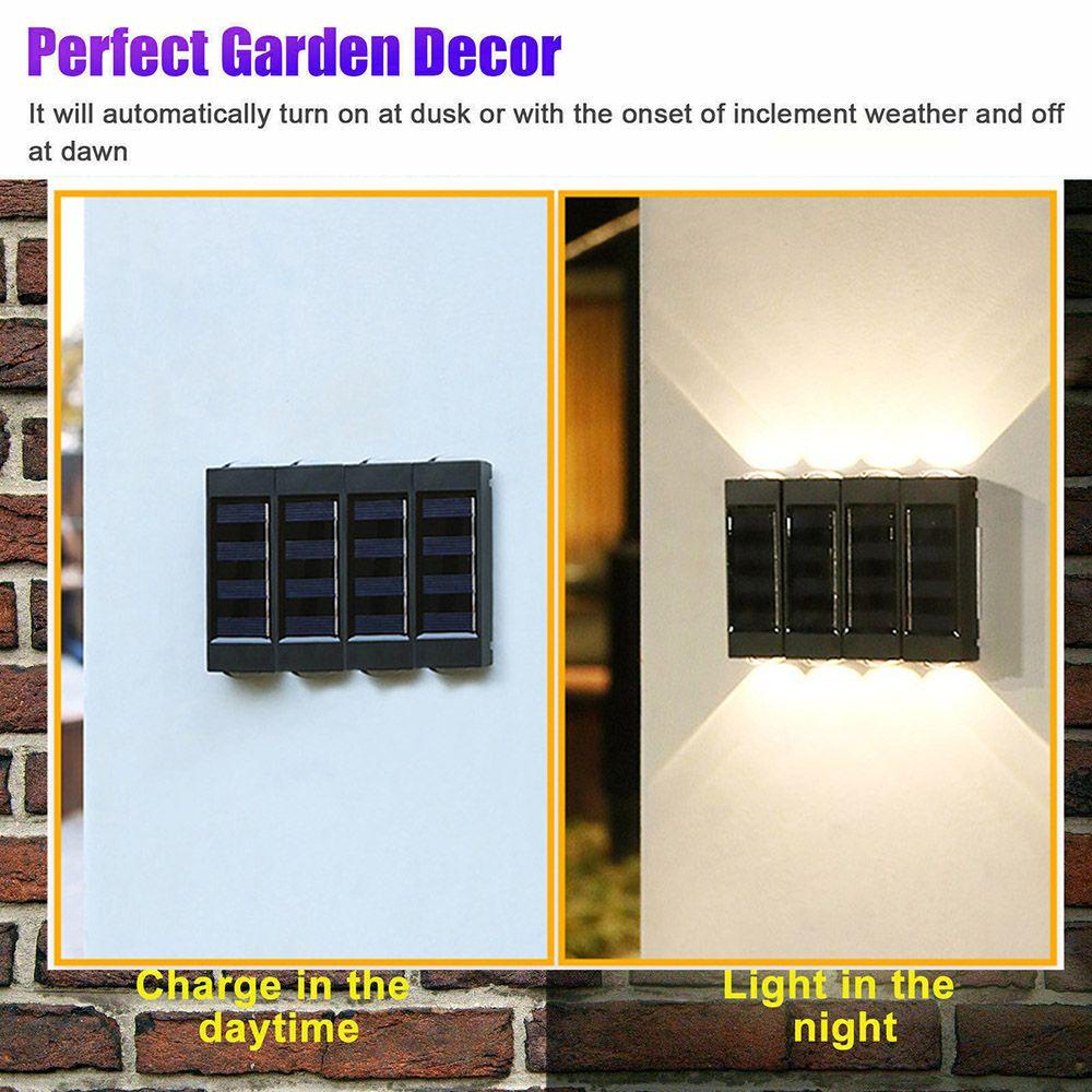 CONOPERY Bộ 4 Đèn LED Năng Lượng Mặt Trời Trang Trí Sân Vườn
