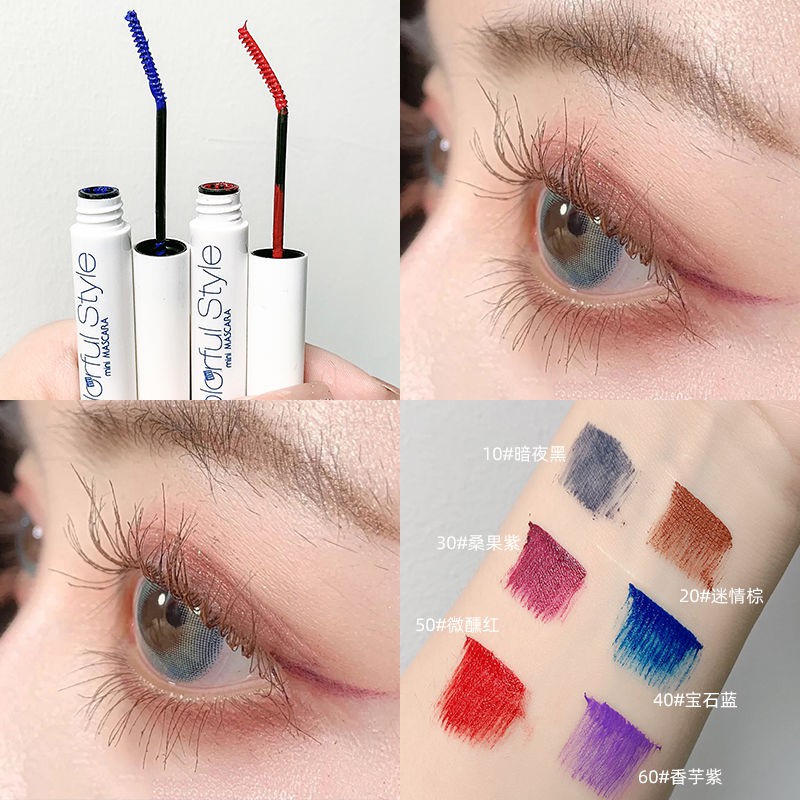 Mascara Đầu Cọ Siêu Mảnh Tự Nhiên Chống Nước Chống Mồ Hôi Không Lem Lâu Trôi