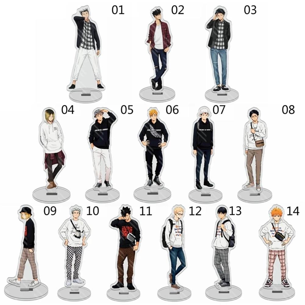 Mô hình đứng nhân vật anime Nhật Bản Tobio Kageyama Haikyuu Nishinoya Hinata Shoyo dùng trang trí bàn làm việc