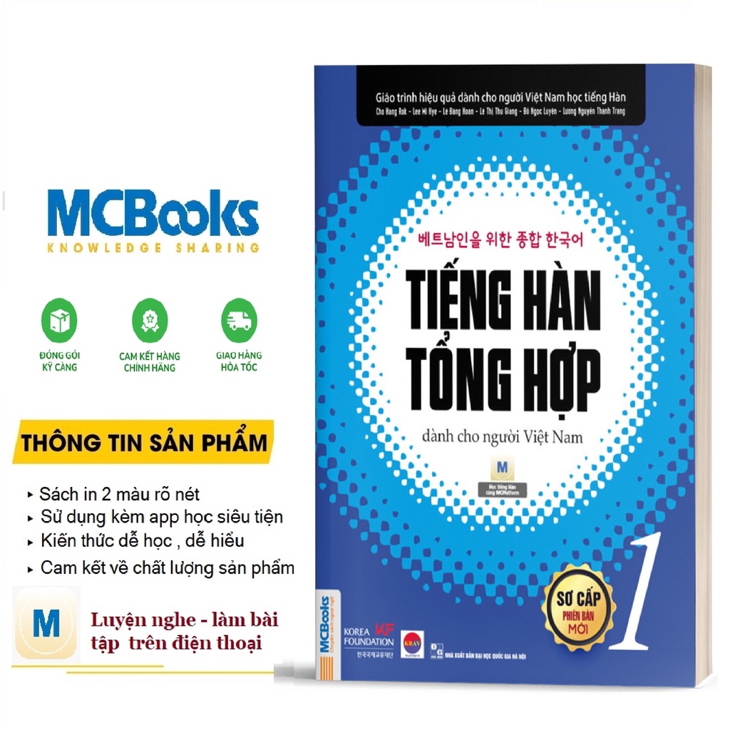 Sách - Tiếng Hàn Tổng Hợp Sơ Cấp Tập 1