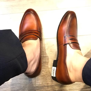 Giày lười nam cao cấp ERMAND da bò thật bảo hành 1 năm kiểu dáng Penny Loafer sành điệu - Mã T42