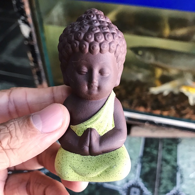 BỘ 4 TƯỢNG PHẬT TRANG TRÍ HỒ CÁ NON BỘ CAO 8CM RỘNG 4CM
