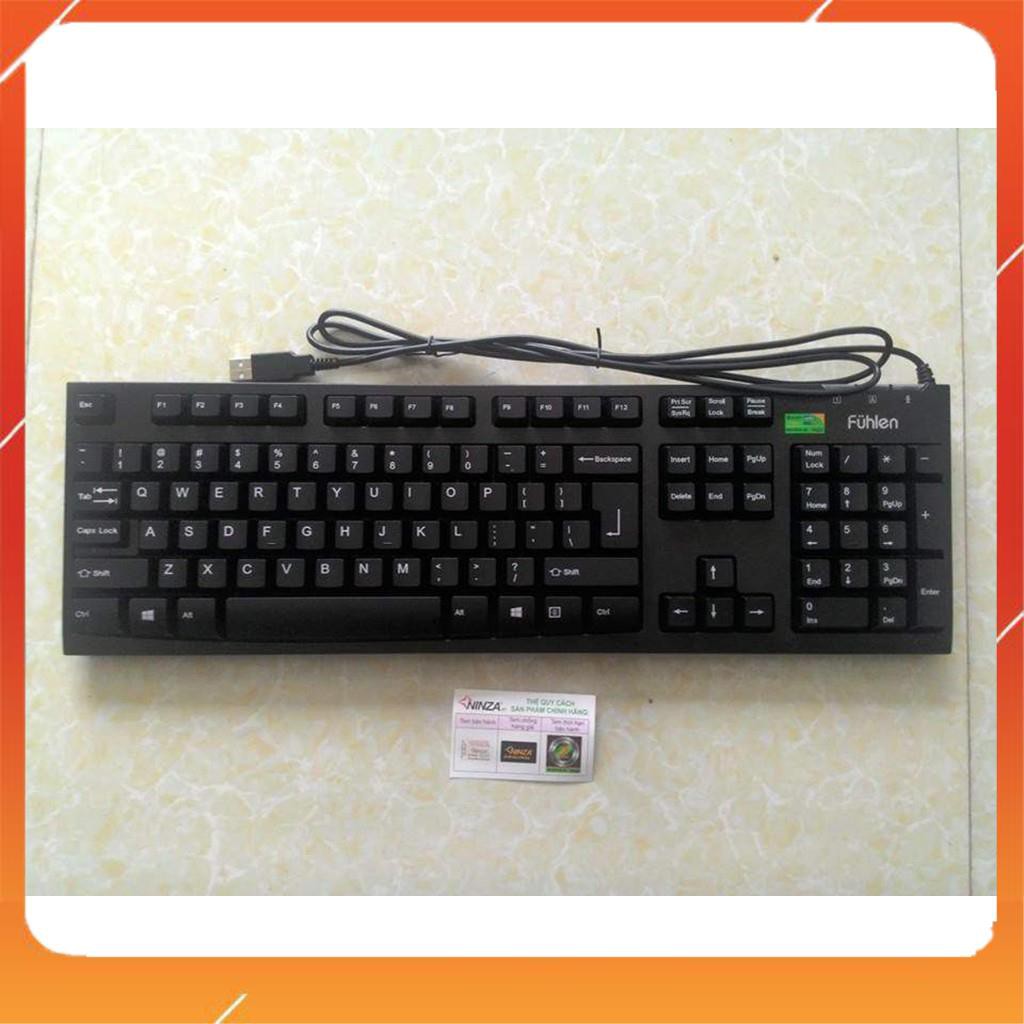 [ HÀNG SIÊU CẤP ] Bàn phím fuhlen L411 dây USB - Màu đen - Tem Ninza Chính hãng - BH 24 tháng [ CHÍNH HÃNG ] | BigBuy360 - bigbuy360.vn