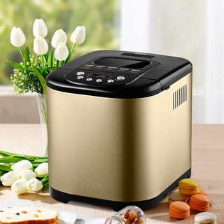 ✶¤Máy làm bánh mì không đường ống đôi Baicui PE6988 dùng cho gia đình nhào trộn và lên men nướng đa chức năng