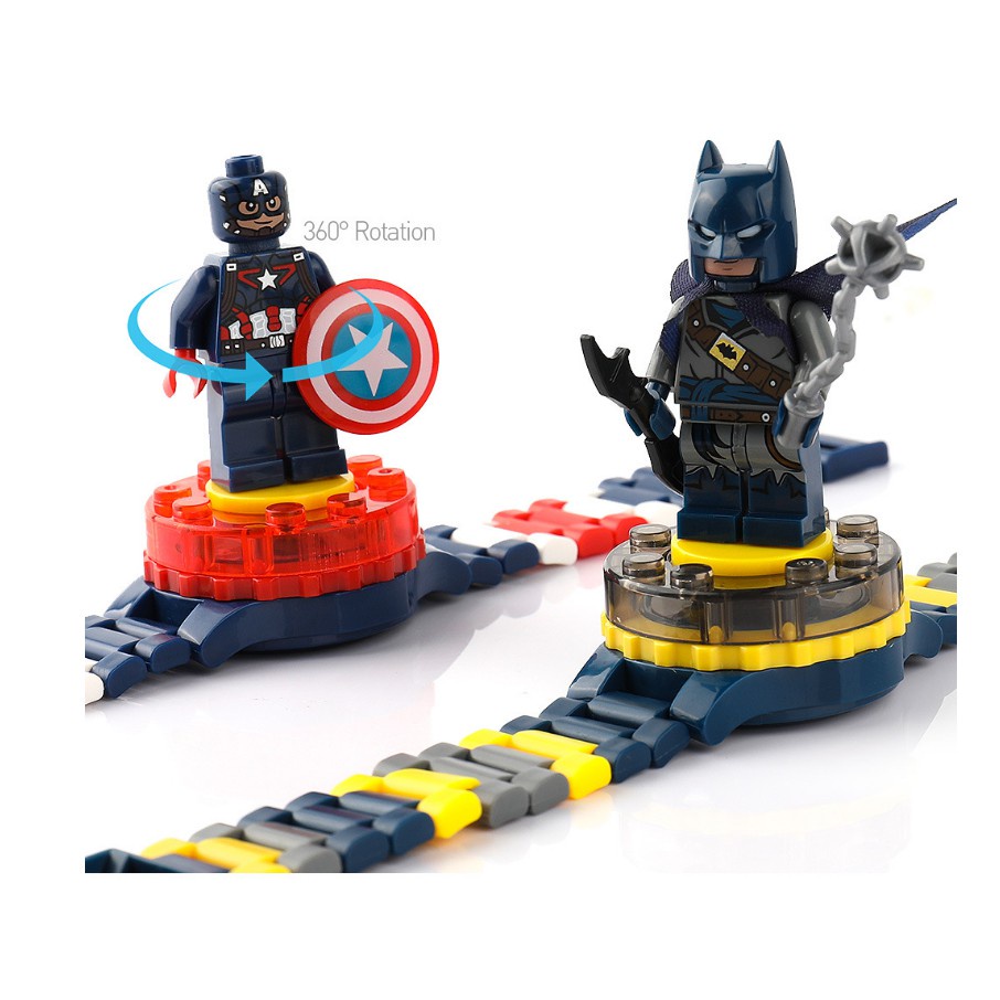 Đồng hồ điện tử biến hình siêu nhân cho bé xoay 360 độ