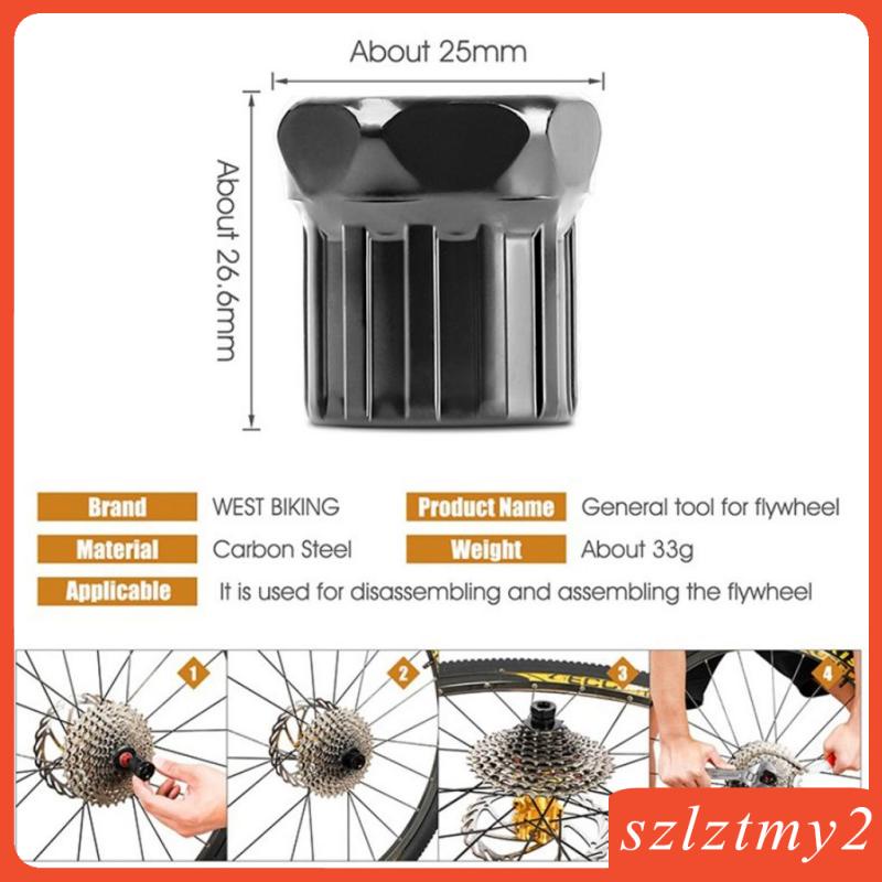 Bộ 6 Dụng Cụ Kéo Xích Cassette Xe Đạp Loại Bỏ BB Bánh Đà Tẩy