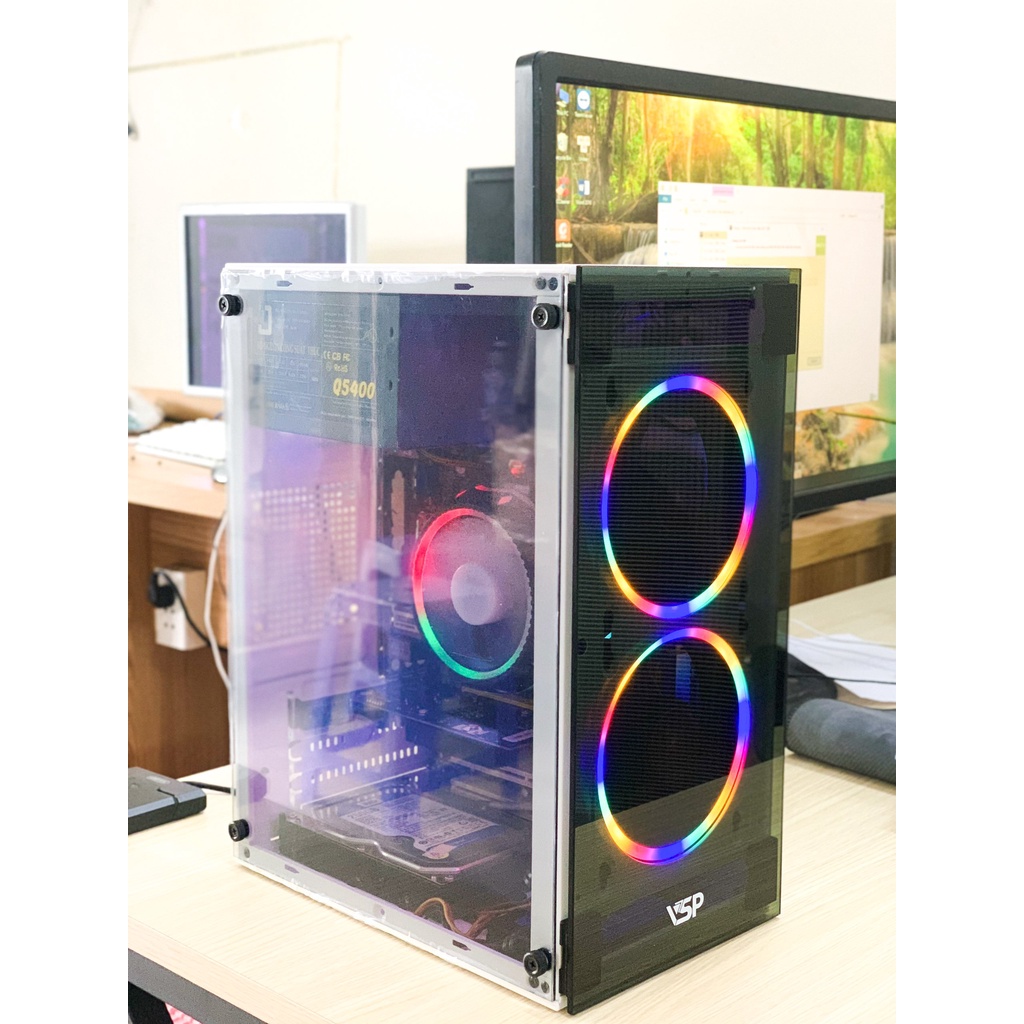Máy tính chơi Game Led RGB mạnh bằng Core i7/Ram 16GB/SSD chiến mượt mà FO4, Au 2, Võ Lâm, Liên Minh