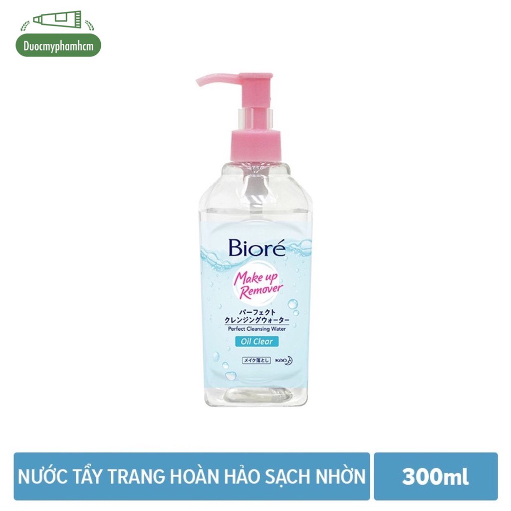 Nước Tẩy Trang Hoàn Hảo Sạch Nhờn Biore Makeup Remover Perfect Cleansing Water Oil Clear 300ml