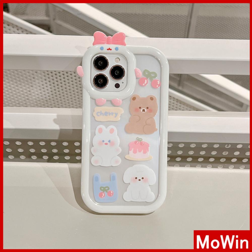 Ốp điện thoại silicon túi khí chống sốc in gấu thích hợp cho iPhone 11 Pro Max 13 Pro Max 12 Pro Max 7Plus xr XS Max