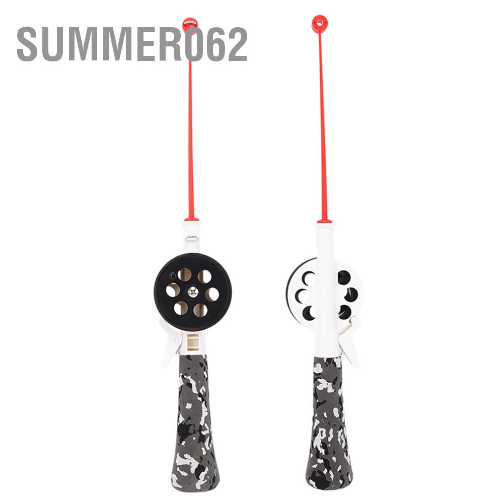 Summer062 34cm Durable Portable Integrated Outdoor Children Winter Ice Fishing Rod with Reel Accessories