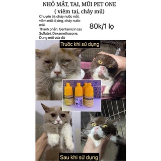 Nhỏ mắt-tai-mũi Pet one dành cho thú cưng