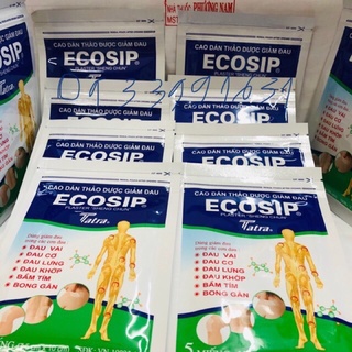 Cao dán thảo dược ECOSIP-gói 5 miếng