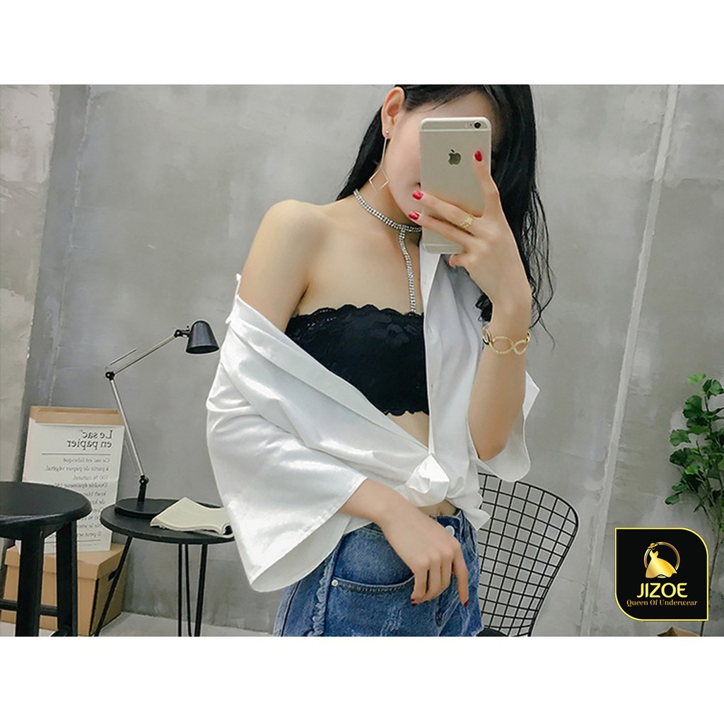 Áo bra nữ ren hoa quây không dây quyên rũ JIZOE ALT02 | BigBuy360 - bigbuy360.vn