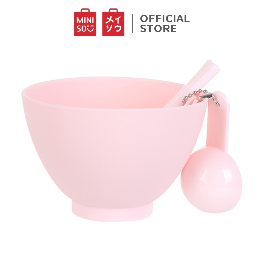 Bộ dụng cụ trộn mặt nạ dưỡng da Miniso (Hồng)