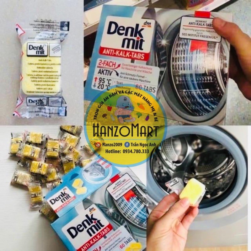 Viên tẩy lồng giặt Denkmit HÀNG CHUẨN ĐỨC