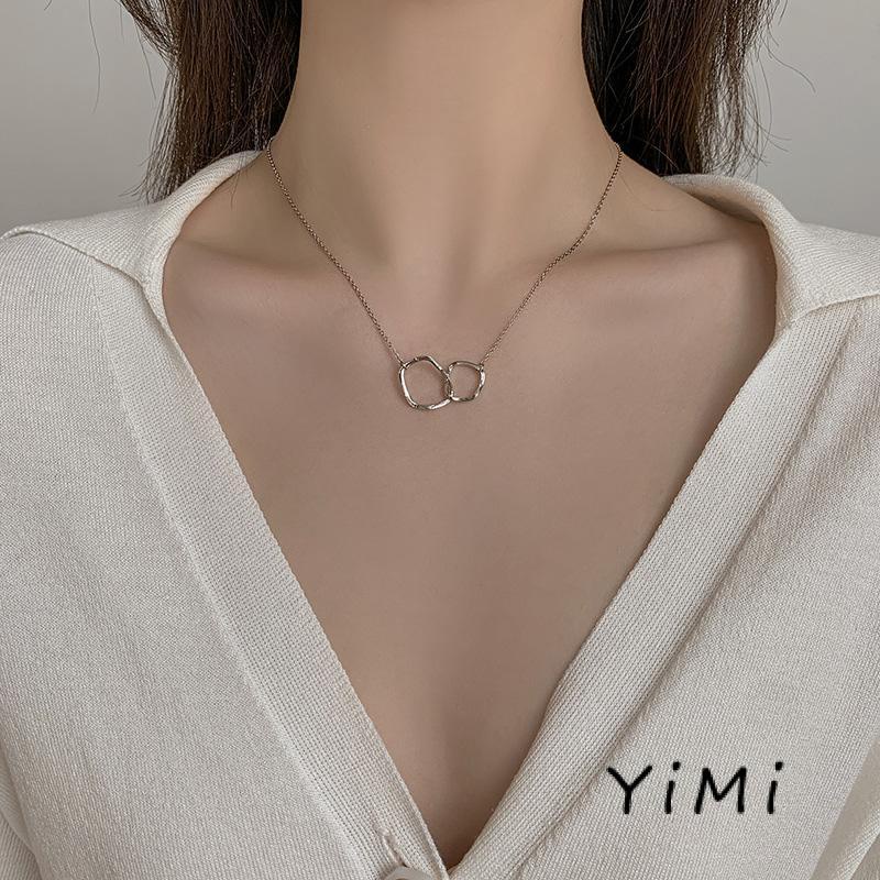 [mo] Vòng cổ Hợp Kim Đơn Giản Kiểu Liên Kết Đơn Giản