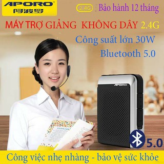 Loa trợ giảng aporo t18 công suất 30w 2.4g bluetooth 5.0 không dây