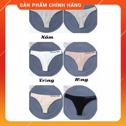 Quần Lót Nữ ❤️ Quần Lót Lọt Khe Sexy Cotton Co Giãn 4 Chiều phối viền chun chữ cá tính gợi cảm 7007