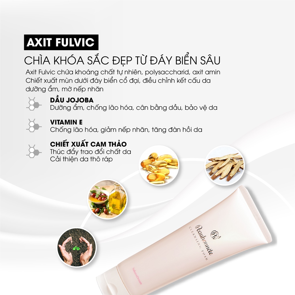 Sữa rửa mặt loại bỏ bụi bẩn, bã nhờn, da chết Peauhonnête Cleansing Foam 120g - Nhật Bản