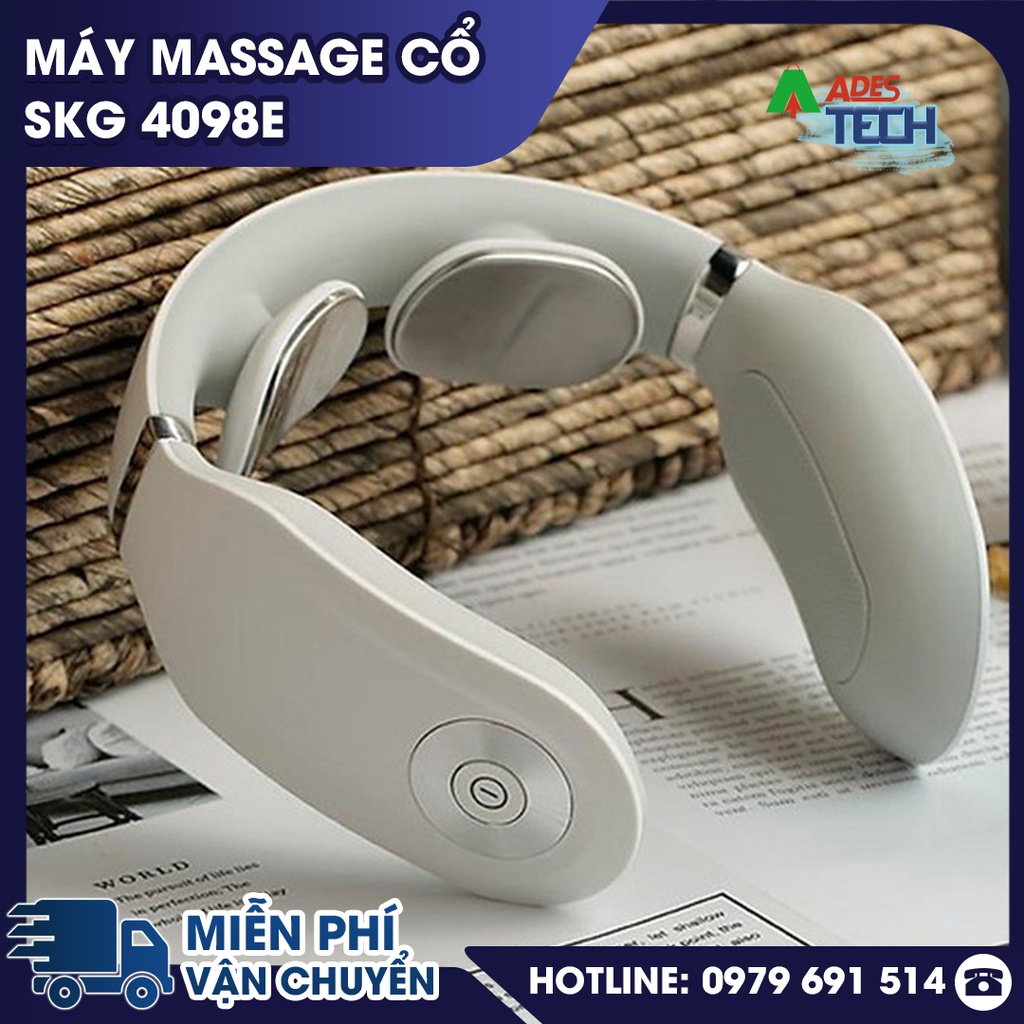 Máy massage cổ SKG 4098E - BẢO HÀNH 12 THÁNG - Công nghệ xung điện hiện đại