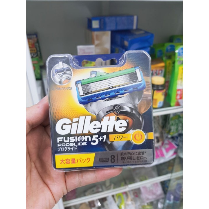 Vỉ 8 lưỡi dao cạo râu Gillette Nhật Bản