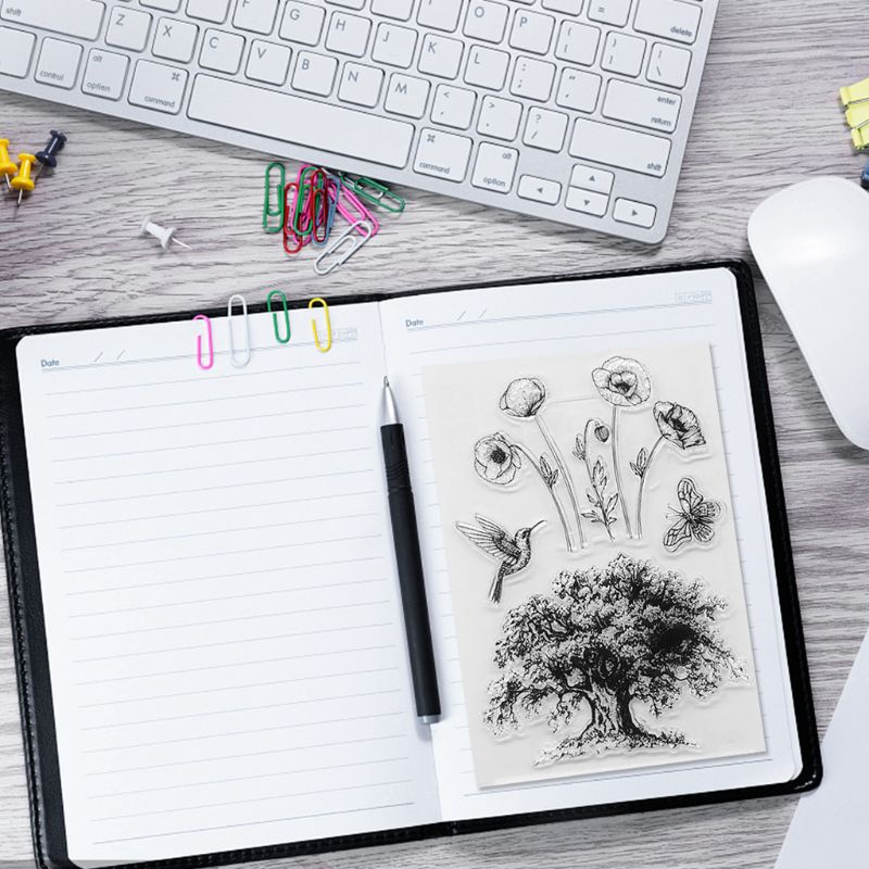 Con Dấu Trong Suốt Hình Cây Điều Ước Dùng Để Trang Trí Album Ảnh