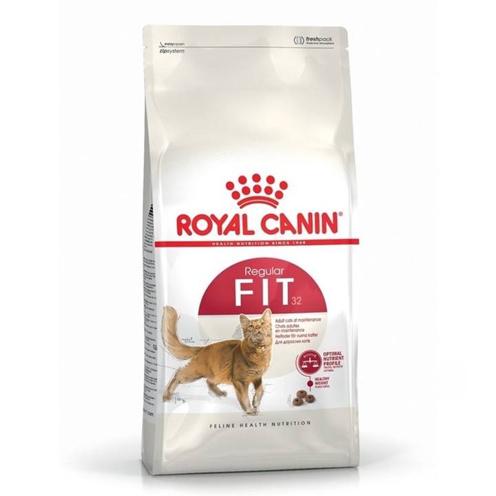 [Mã SKAMPUSHA8 giảm 8% đơn 300K] (1kg chia) Thức ăn cho mèo trưởng thành trên 1 tuổi Royal Canin Fit 32 Túi zip 1kg