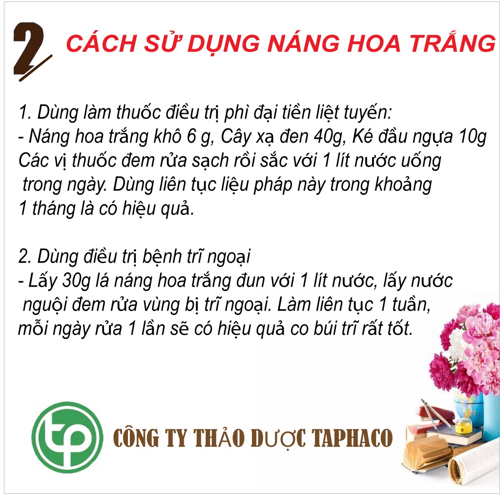 Náng hoa trắng khô